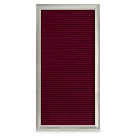 United Visual Products Sliding Door Indoor Enclosed Corkboard, 3 UV9019ACSH-SATIN-BLACK